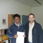 Shahinur with Prof. Evangelou